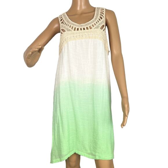 Sand & Spirit Women’s Sundress Swimsuit Cover Up Embroidered Neckline
 Size L - Picture 1 of 8